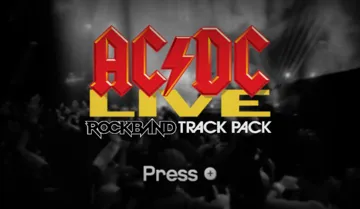 AC DC Live Rock Band Track Pack screen shot title